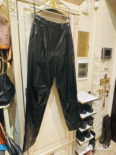 Брюки лаковые Tibi новые, на высоких