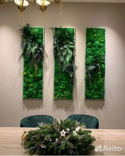 Панно из стабилизированных растений