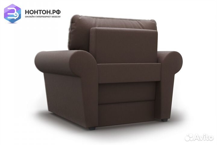 Кресло еврокнижка Прованс коричневое