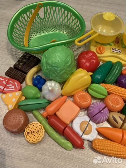 Посуда детская овощи и фрукты и тд