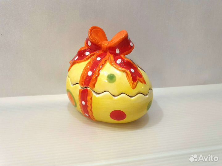 Детская шкатулка для украшений керамика