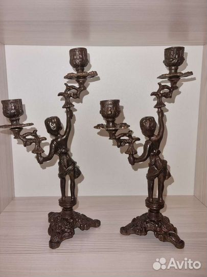 Подсвечник бронза