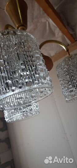 Люстра СССР хрусталь