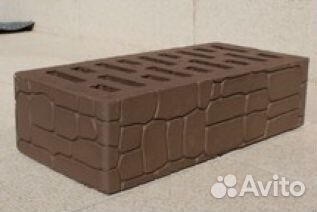 Кирпич облицовочный одинарный Шоколад крокодиловая