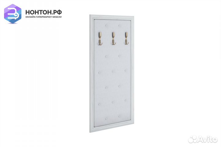 Вешалка Оскар-7А дуб крафт белый / кожзам белый