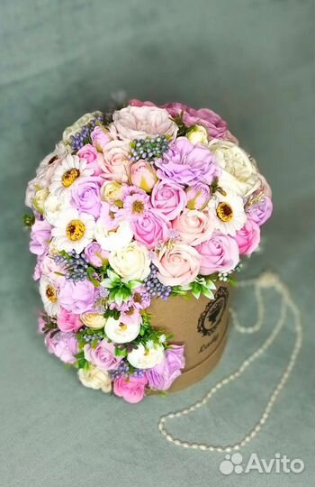 Цветы. Букет из мыльных роз