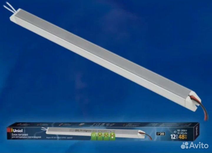 Блок питания для светодиодов uniel UET-VAT-048A20