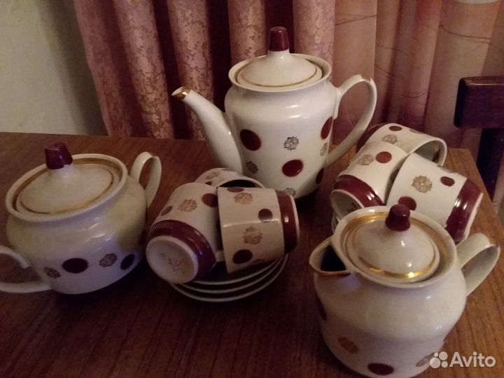 Кофейный сервиз СССР 15 предметов