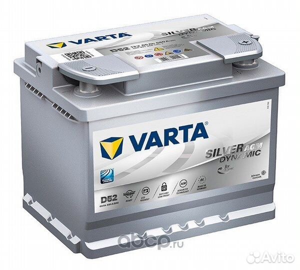 AGM - EFB Start-Stop от 60 Ah до 105 Ah