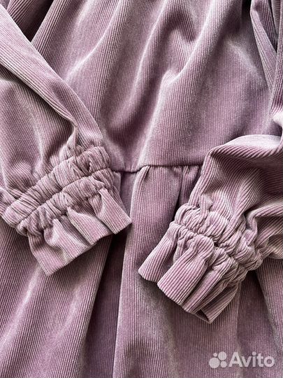 Платье для девочки из микровельвета