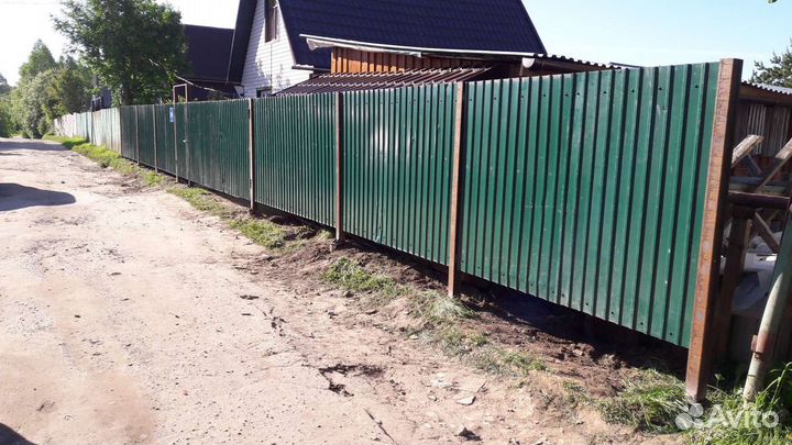 Заборы,ворота откатные