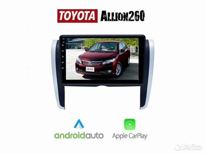 Topway Toyota Allion 260 LTE CarPlay 6/128гб