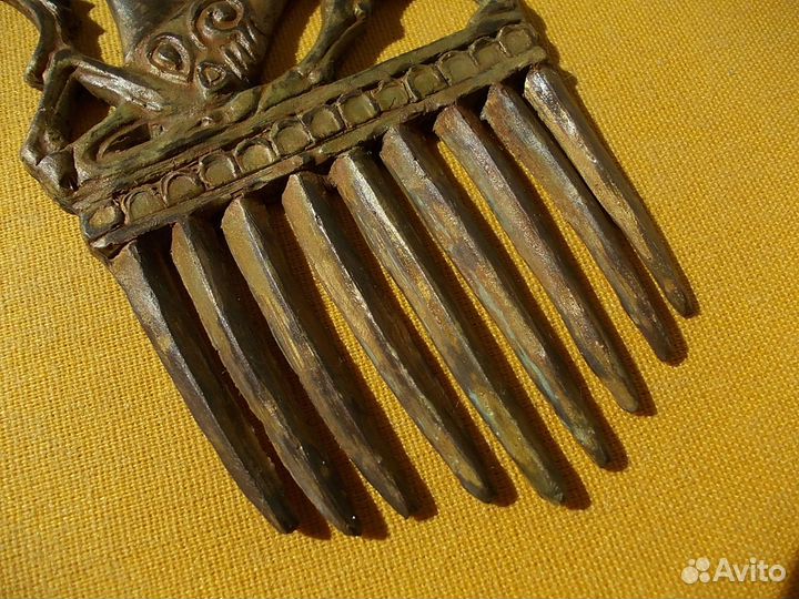 Бородочёс гребешок скифы бронза копия