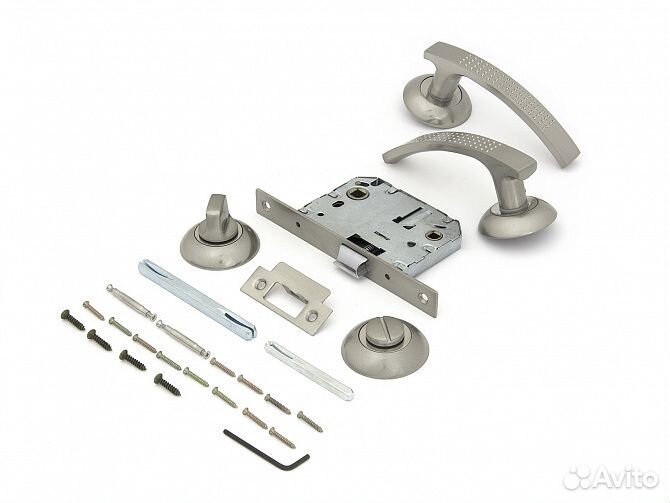 Дверная фурнитура, ручка дверная, замок, палладиум