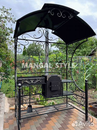 Мангал с крышей