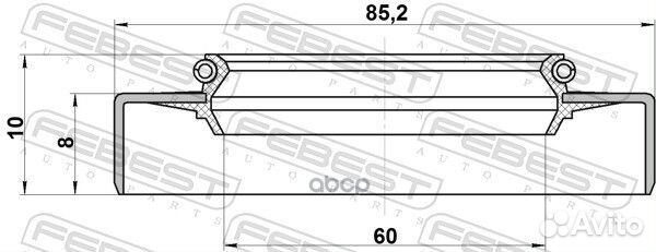 Сальник наружный полуоси заднего моста (toyota