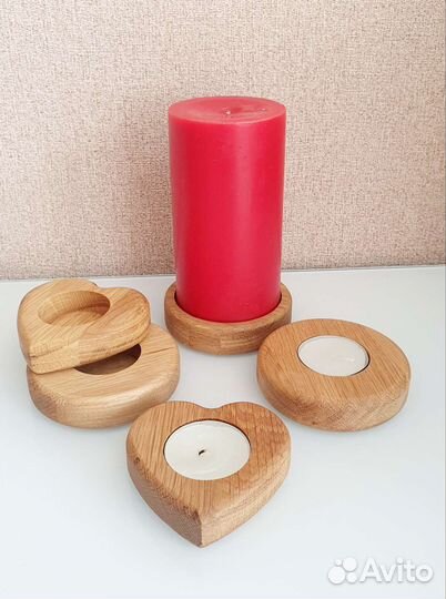 Подсвечник деревянный