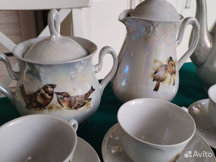 Кофейный сервиз СССР перламутр мфз