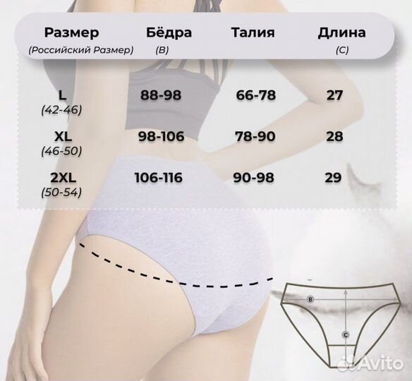 Трусы женские хлопок набор