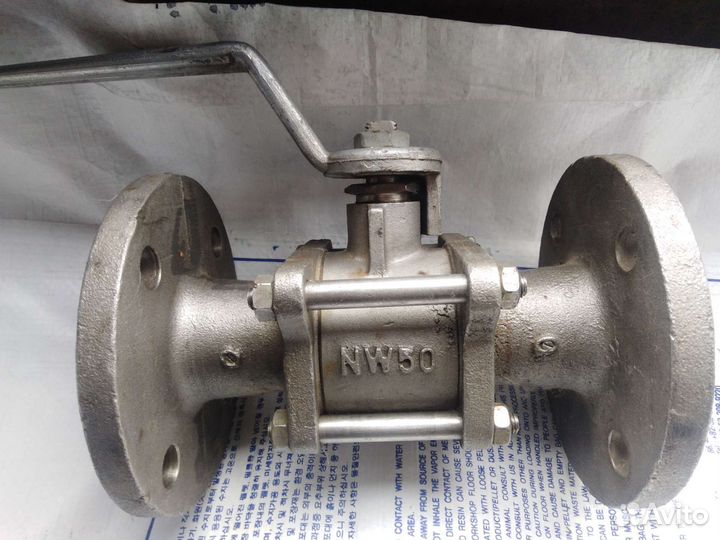 Кран шаровый фланцевый нержавеющей ду50/25