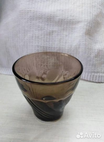 Стакан СССР. Винтаж. Цветное стекло