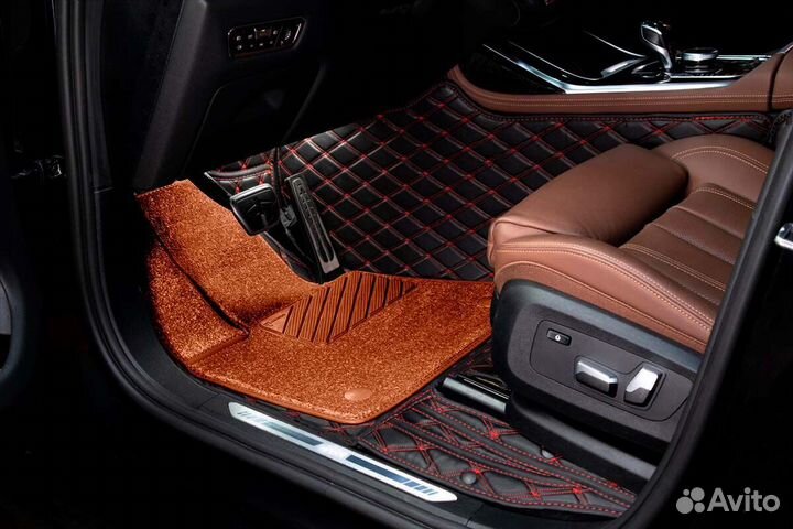 3D Коврики Porsche Cayenne из Экокожи