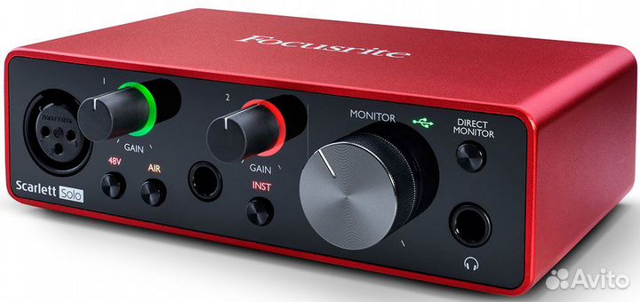 Новый аудиоинтерфейс Focusrite Scarlett Solo 3rd