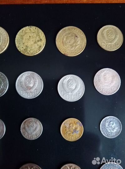 Набор монет СССР 1, 2, 3, 10, 15,20 копеек