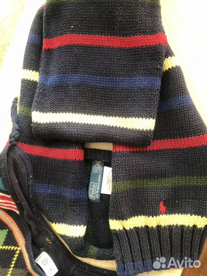 Шарф polo,шапка Gap