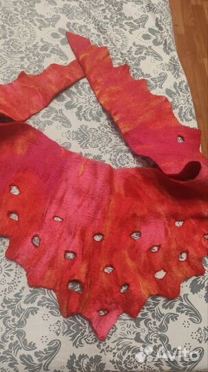 Бактус из шерсти, шарф