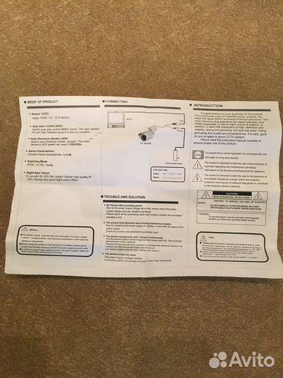 GT-W420IR Цветная CCD видеокамера с ик-подсветкой