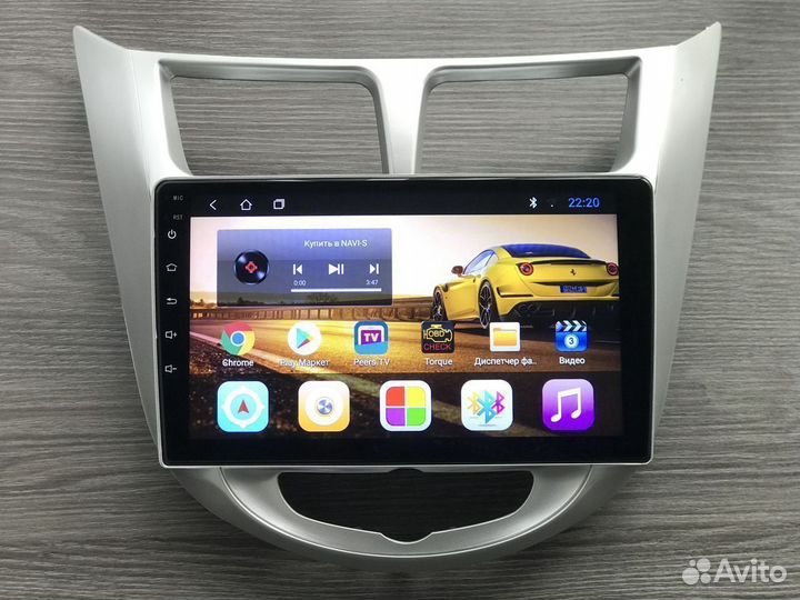 Магнитола на Hyundai Solaris 1 android 2 DIN