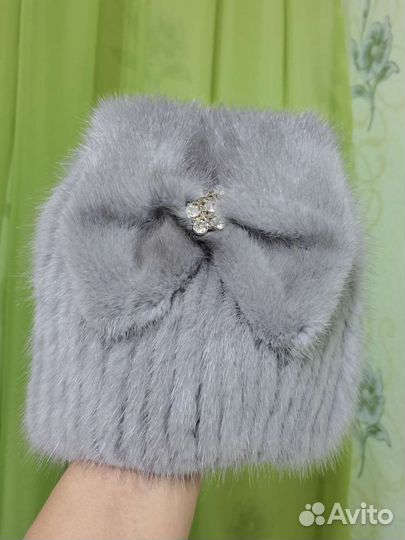 Шапка норковая женская