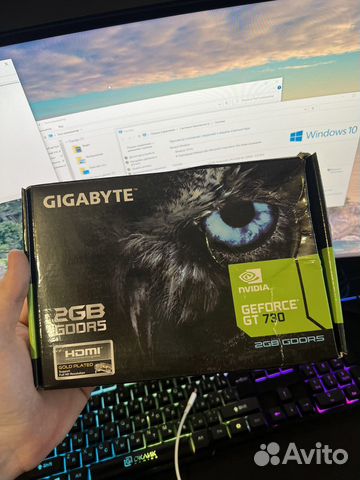 Видеокарта gigabyte gt730 2gb