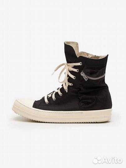 Rick owens black cargo high ramones