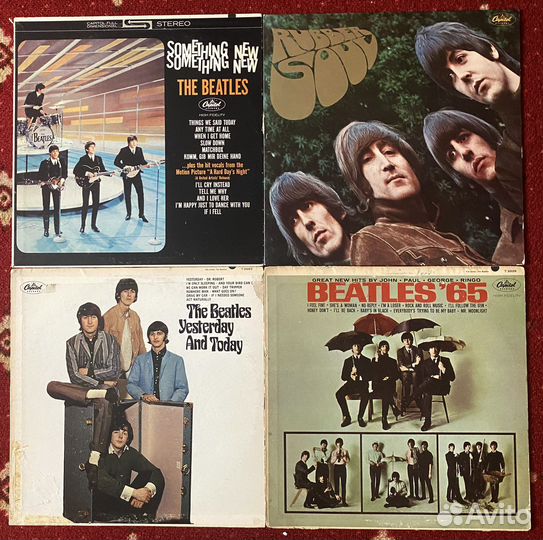 Beatles 4 виниловых оригинала USA EX