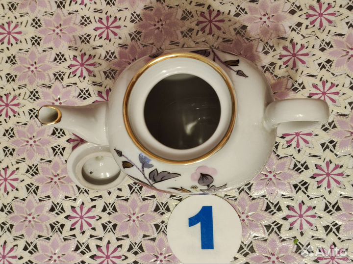 Набор из сервиза Розовая ветка. Лфз. СССР