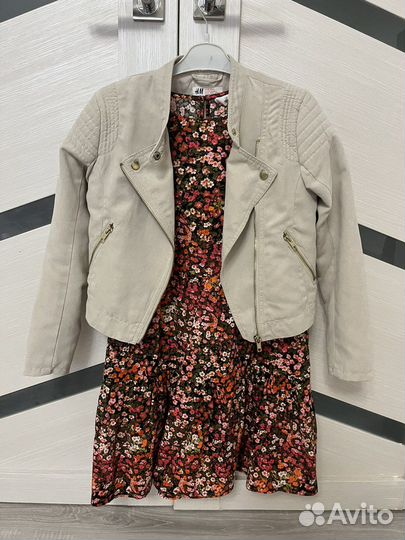 Платье для девочки и куртка H&M 140-146 р
