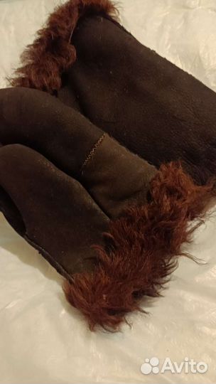Рукавицы из овчины нат и верх и мех