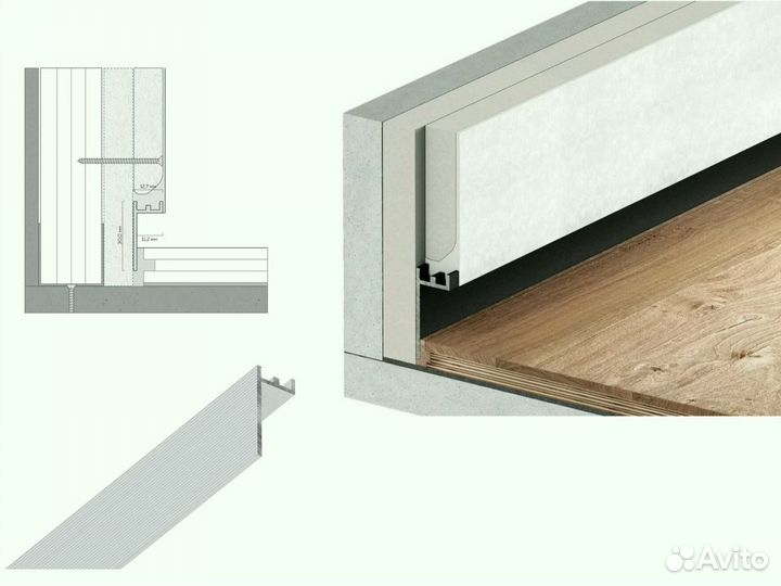 Парящий плинтус FerGipps