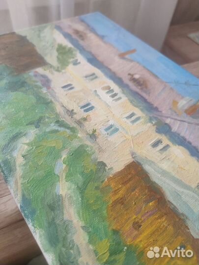 Картина маслом на холсте, соцгород Тольятти