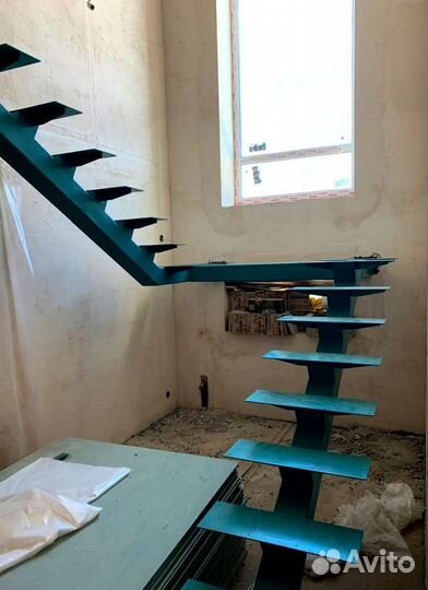 Металлокаркас для лестницы 