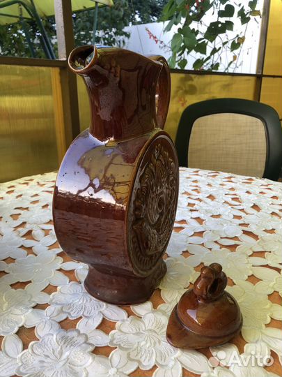 Кувшин керамический с крышкой