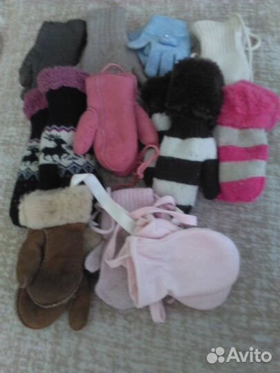 Варежки зимние детские