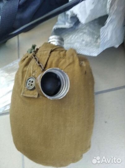 Фляга армейская с чехлом