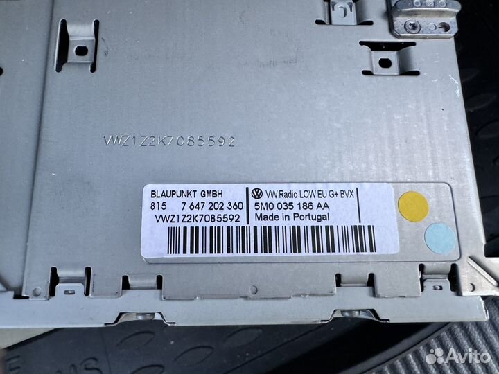 Магнитола VW 5m0 035 186 AA