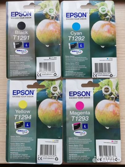 Картриджи Epson T1294,T1292 оригинал