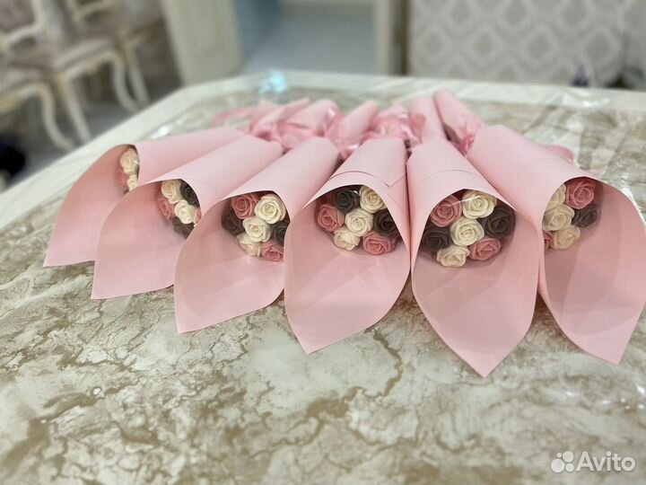 Букет Мишка шоколадное шоколадные цветы