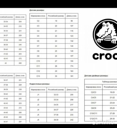 Сапоги детские crocs J1