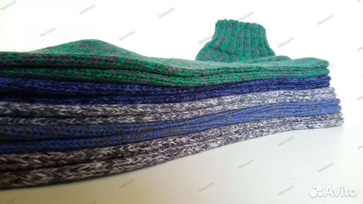 Вязаные мужские носки из хлопка